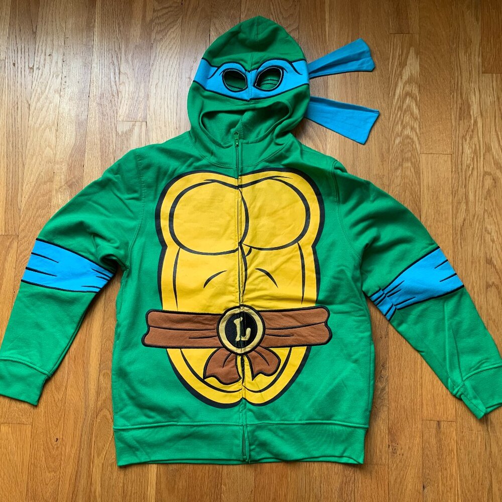 Ninja Turtle Jacket Hoodie Kids Size Large (Leonardo)